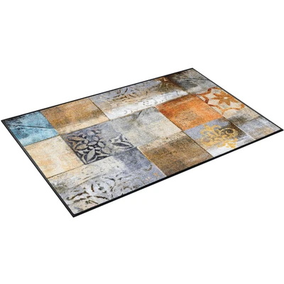 Abbildung von wash+dry by Kleen Tex Teppich &quot;Tilea&quot;, rechteckig, rutschhemmend, In und Outdoor geeignet, waschbar