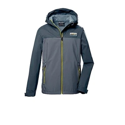 Abbildung von killtec Jungen Softshelljacke/Outdoorjacke mit Kapuze KOS 344 BYS SFTSHLL JCKT, dunkelpetrol, 128, 41540 000