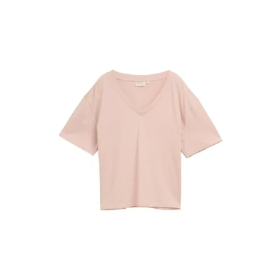 Abbildung von TOM Tailor Denim BOXY V NECK Tshirt basic, Damen, Größe: Medium, Rose smoke