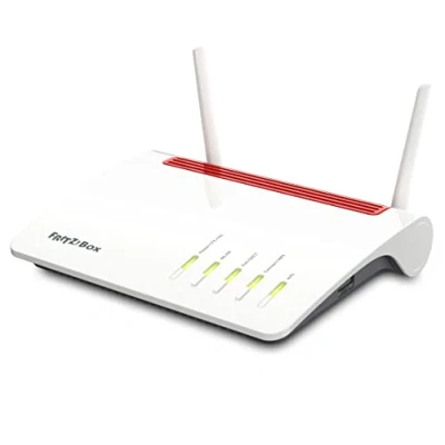Abbildung von FRITZ!Box Box 6890 LTE, Wi Fi 5 (802.11ac), Dual Band (2,4 GHz/5 GHz), Eingebauter Ethernet Anschluss, 3G, Rot, Weiß, Tragbarer Router