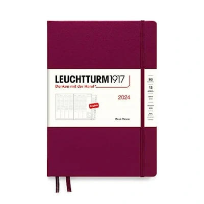 Abbildung von LEUCHTTURM1917 367850 Wochenplaner Composition (B5) 2024, 12 Monate, Port Red, Englisch