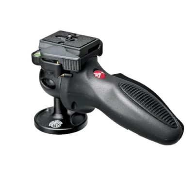Abbildung von Manfrotto Neuer Joystick Kugelkopf, trägt bis zu 3,5 kg, leicht und kompakt, für Kamerastative, Fotoausrüstung, Content Creation, Video Blogs, Tragkraft 4 kg