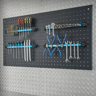 Abbildung von Datona Magnetleiste für Lochwände im 4er Set 40 cm