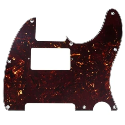 Abbildung von Musiclily 8 Löcher Humbucker Tele Pickguard Gitarre Schlagbrett für Fender American/Mexican Standard Telecaster Modern Style E Gitarre,4 lagig Tortoise Shell