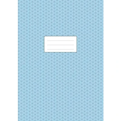 Abbildung von Isometrisch Zeichnen Isometrieblock DIN A4: Zeichenbuch mit Isometrie Papier 100 Seiten Dreieck 3D Matrix 1/4 Zoll Gleichseitig Softcover Matt Blau