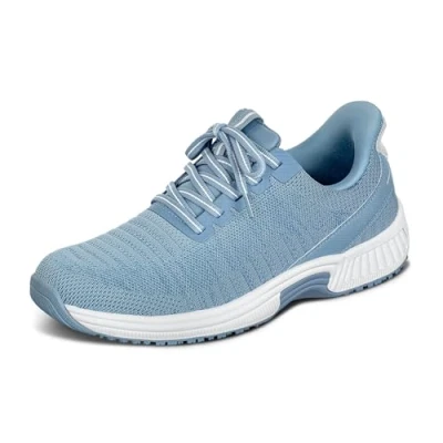 Abbildung von Orthofeet Hands Free Orthopädischer Damen Slip in Sneaker Blau Kita, Größe 39