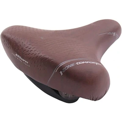 Abbildung von Fahrradsattel Selle Bassano Volare XXL BigCity Mit Elastomer Dämpfung Braun