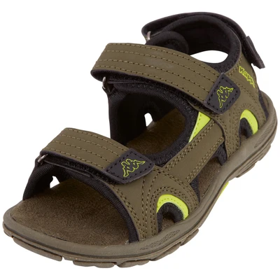Abbildung von Kappa Early II Unisex Trekkingsandale für Kinder, Größe: 30, Army/lime Schuhe