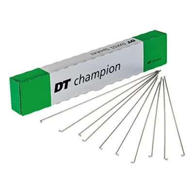 Abbildung von Dt Swiss Unisex Erwachsene Champion Speichen, Silber, NIRO, Ohne Nippel, 2x300mm