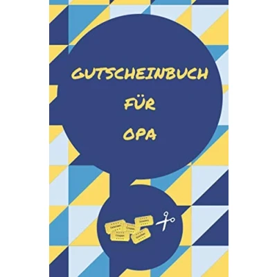 Abbildung von Gutscheinbuch für Opa: Gutscheinheft zum Selber Ausfüllen als Geschenk den Opa Blanko Gutscheine Verschenken (Großvater Geschenke, Band 1)