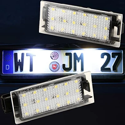 Abbildung von LED Kennzeichenbeleuchtung von Recambo passend für Mercedes CITAN SMART Coupe Cabrio 453