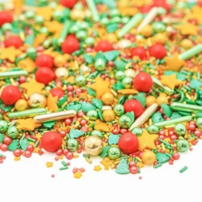 Abbildung von Super Streusel Knusperknäuschen Zuckerstreusel für Kuchen Kekse Torte uvm. Alle Zutaten aus der EU Streuselmix Hamburg bekannt TV &amp; Print Ohne AZO Farbstoffe (90g)