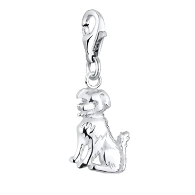 Abbildung von Elli HUND TIER Freund Anhänger, Damen, Größe: One Size, Silber