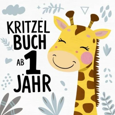 Abbildung von Kritzelbuch ab 1 Jahr: Erstes Malbuch für Kleinkinder Jahr Beschäftigungsbuch mit 50 Motiven