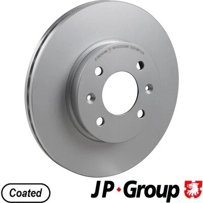 Abbildung von JP GROUP 3563101400 Bremsscheibe Vorderachse 256 22 4 Belüftet beschichtet HYUNDAI: i20 II Schrägheck, I Active