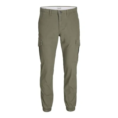 Abbildung von Jack &amp; Jones Jjimarco Jjjoe Cuffed AKM Cargohose, Herren, Größe: 30x32, Dusty olive