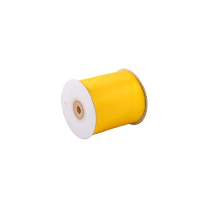 Abbildung von Creativery Satinband, Satinband 75mm x 20m Rolle Gelb