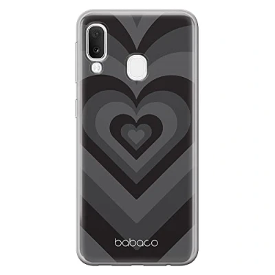 Abbildung von Babaco ERT Group Handyhülle für Samsung A20e Original und offiziell Lizenziertes Muster Hearts 007 optimal an die Form des Handy angepasst, hülle aus TPU