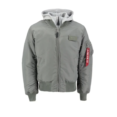 Abbildung von Alpha Industries MA1 DTEC Übergangsjacke, Herren, Größe: Large, Vintage green