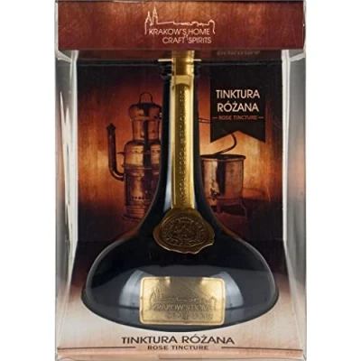 Abbildung von Wodka MelRosa Tinktura Różana (RosenWodka) 0,5L Flavoured Vodka, Aromatisierter 500 ml 37.5% Alkohol Mundivie Geschenkidee 18+