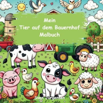 Abbildung von Mein Tiere auf dem Bauernhof Malbuch (Malbücher)