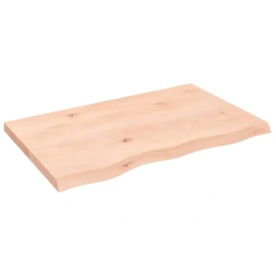 Abbildung von vidaXL Tischplatte, Schreibtischplatte mit Naturkante, Holztischplatte für Esstische Couchtische, Esstischplatte Couchtischplatte DIY Platte, Massivholz Eiche Unbehandelt