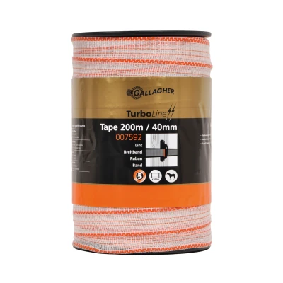 Abbildung von Weidezaunseil TurboLine Breitband 40mm weiß, 200m, Gallagher