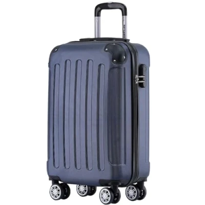 Abbildung von TRVLMORE Handgepäck Koffer 55x40x20cm &amp; Trolleys, Reisekoffer mit Rollen, Trolley 55x40x20, Hartschalenkoffer Klein, 55x40x20 Leicht, Handgepäck, Blau