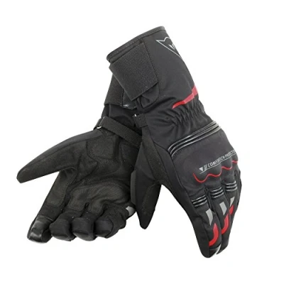 Abbildung von Dainese TEMPEST UNISEX D DRY LONG Handschuhe, Schwarz/Rot, Größe S