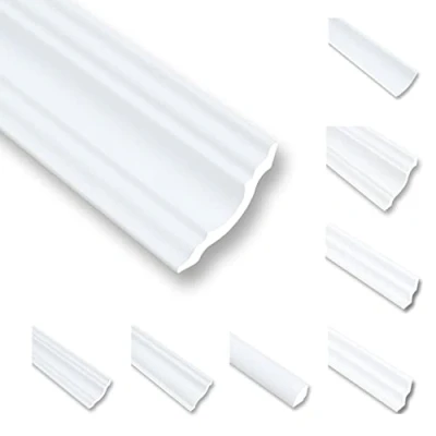 Abbildung von 20 Meter Deckenleisten Styropor XPS Stuckleisten Abschlussleiste Decke Weiss 50X50 mm Zierprofile Styroporleisten Zierleisten Sparpaket NK50
