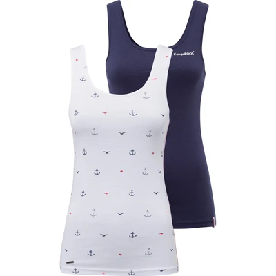 Abbildung von KangaROOS Ripptanktop, im Doppelpack 1x uni + bedruckt