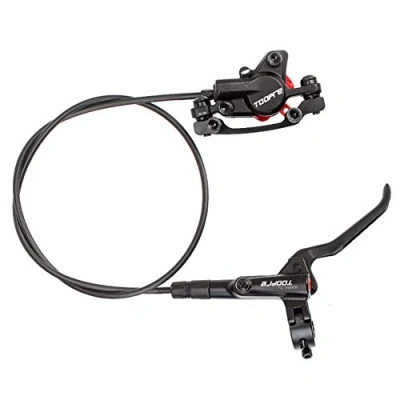 Abbildung von Hydraulische Bremsen Set, Fahrrad Scheibenbremse Toopre Fahrradscheibenbremse, Universal Für Vorne Und Hinten, Bergwege, Mountain MTB Bikes Scheibenbremsenklemme