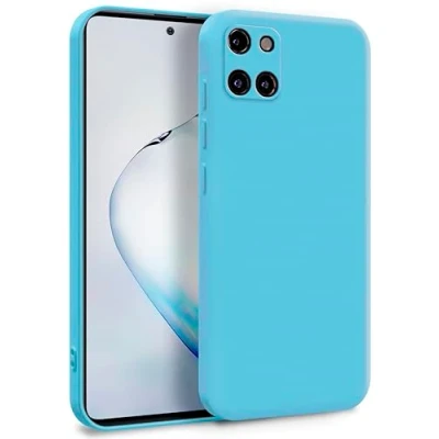 Abbildung von MyGadget Hülle für Samsung Galaxy Note 10 Lite Zweilagige Handyhülle mit Kameraschutz Cover Innenfutter &amp; Silikon außen Türkis