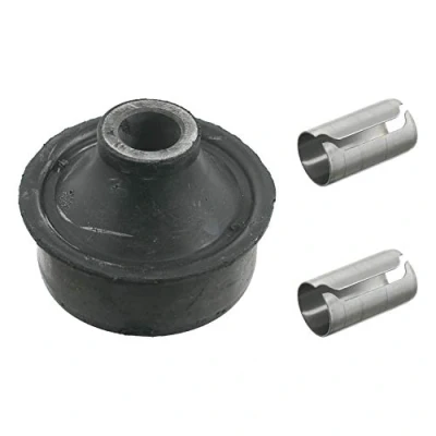 Abbildung von FEBI BILSTEIN 28101 Querlenkerlager mit Montagehülsen Vorderachse links, unten, hinten, rechts Gummi OPEL: Astra F CC, G Caravan