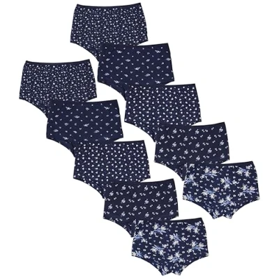 Abbildung von TupTam Mädchen Slips mit Aufdruck 10er Pack, Farbe: Shorts/Flowers Dunkelblau, Größe: 116 122