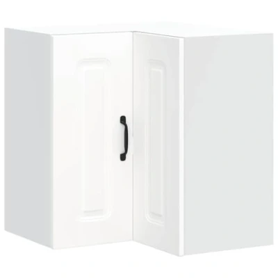 Abbildung von vidaXL Küchen Eckhängeschrank Kalmar Weiß Holzwerkstoff, für Küche, Küche Wandschrank, Eckschrank Hängend, Hängeschrank
