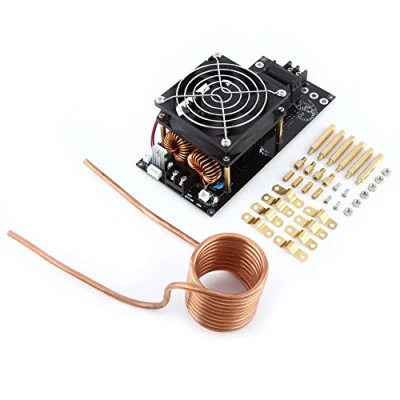 Abbildung von 1000W ZVS Niederspannungs Induktions Heizplatinen Modul Coil 12V 36V Flyback Driver Heater mit Kupferrohr