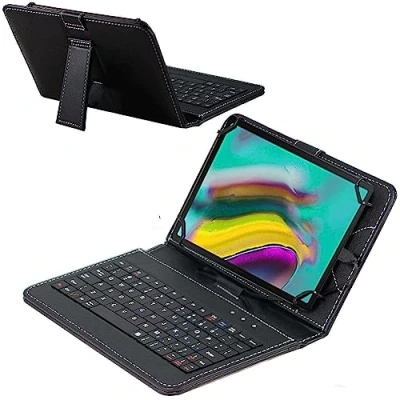 Abbildung von Navitech Schwarz QWERTZ Tastaturkasten Kompatibel mit dem HP Pro Tablet 408 G1 8&quot;