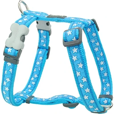 Abbildung von Red Dingo Nylon Hundegeschirr, Sterne, türkis, S (DH ST TQ 15)