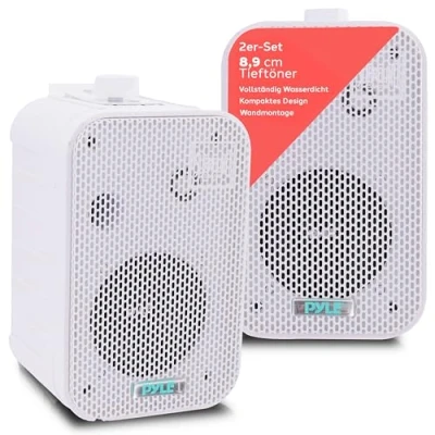Abbildung von Pyle PDWR30W Lautsprecher für MP3 Player und iPod, Weiß