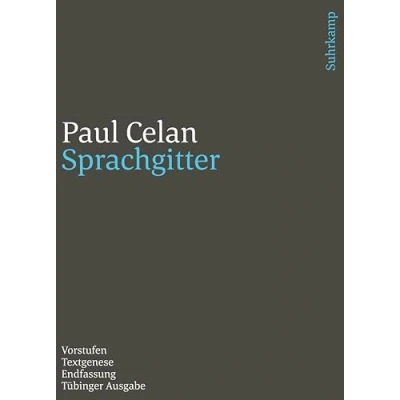 Abbildung von Werke. Tübinger Ausgabe: Sprachgitter. Vorstufen Textgenese Endfassung