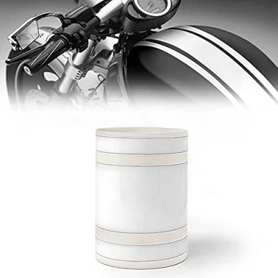 Abbildung von 4R Quattroerre.it 10667 Verdreifachen Klebestreifen für Motorräder Bike Racing Stripe, Weiß, 12 cm x 2 mt