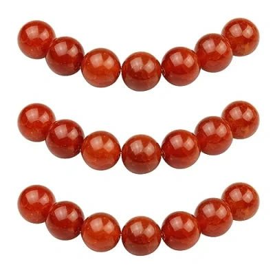 Abbildung von MJDCB Perlen zum Auffädeln 10mm 35 stück Rote Drachenader Achat Halbedelsteine mit Loch Natürliche Lose Runde Steinperlen für Herstellung Schmuck Armbänder Halsketten
