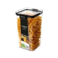 Abbildung von Sistema Square Vorratsdose Ultra eckig 1,3 l aus Tritan in weiß/grau, farblich sortiert