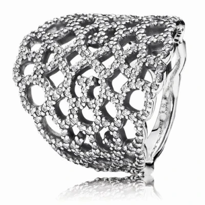 Abbildung von PANDORA Damen Ring 925 Sterling Silber Zirkonia weiß Gr.54 (17.2) 190907CZ 54