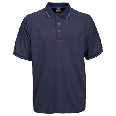 Abbildung von Trespass Bonington, Airforce Blue, XS, Mückenabweisendes Schnelltrocknendes T Shirt mit UV Schutz für Herren, X Small, Blau