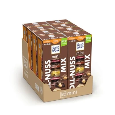 Abbildung von Ritter Sport Mini Turm Voll Nuss Mix, 8er Pack (8 x 116g)