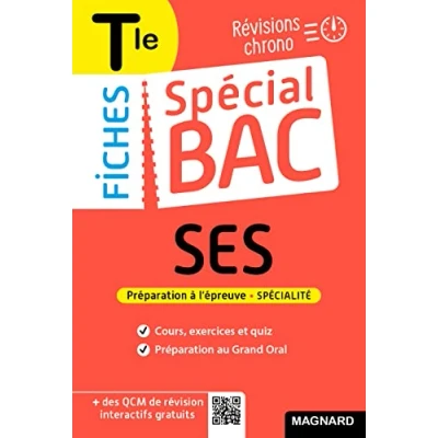Abbildung von Spécial Bac Fiches SES Tle 2025: Tout le programme en 59 fiches, cours ultra visuel, schémas bilans, exercices, quiz et Grand oral