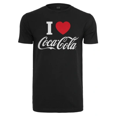 Abbildung von Merchcode COCA COLA I LOVE COKE Tshirt print, Herren, Größe: Small, Black