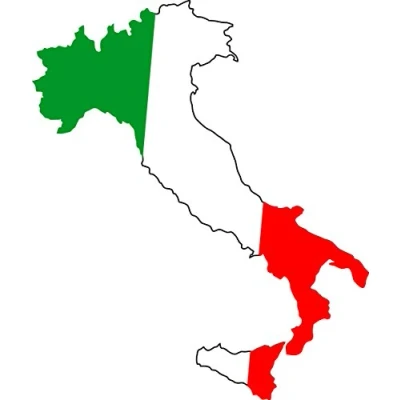 Abbildung von carstyling XXL Aufkleber Italien Landkontur Dimension 80 x 45 mm Deutschland Fanartikel Olympia